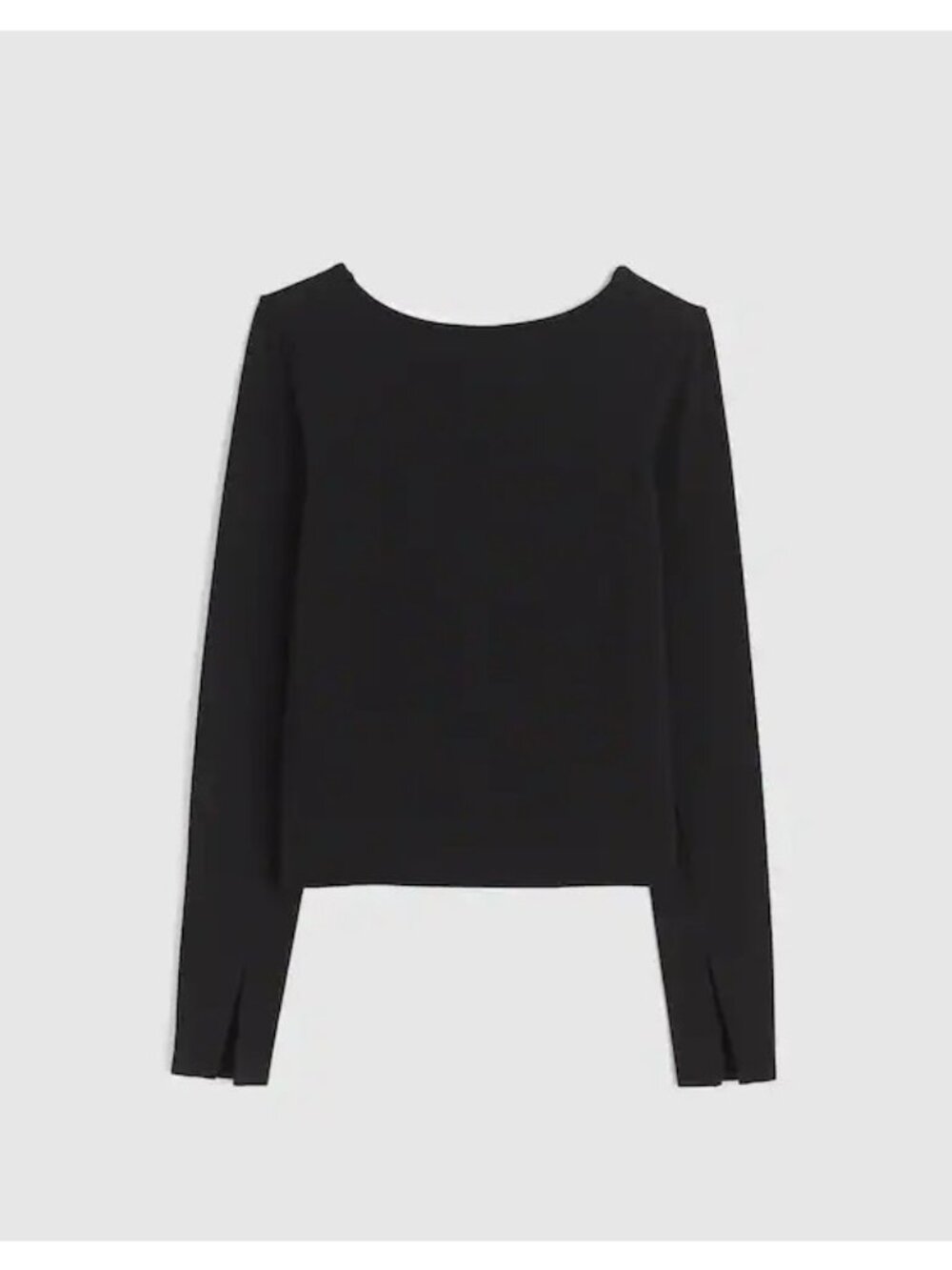 Madewell Womens Long Sleeve Ballet Back Tee~Size M~Black Cotton Top NWT L7 20